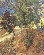 Vincent Van Gogh Trees in the Garden of Saint-Paul Hospital (nn04) Germany oil painting reproduction